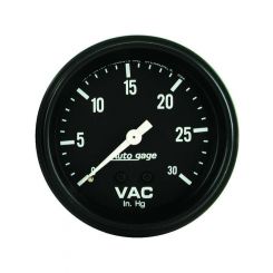 Auto Meter Gauge Autogage Vacuum 30" HG 2 5/8" Analog Mechanical