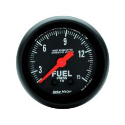 Auto Meter Gauge Z-Series Fuel Pressure 0-15 PSI 2 1/16" Analog Mechanical
