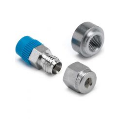 Auto Meter Fitting Steel Compression Fitting 125" Male 1875" Male