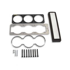 Auto Meter Gauge Cage Triple 2 5/8" Black Ford