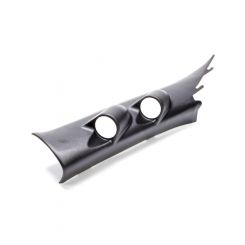Auto Meter Gauge Pod Pillar Dual Black 2 1/16" Full Coverage Chevy