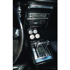 Auto Meter Gauge Panel Black Four Hole 2 1/16" Chevy