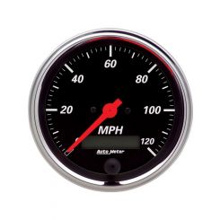 Auto Meter Gauge Designer Black Speedo Electric Programmable 3 3/8" 0-120
