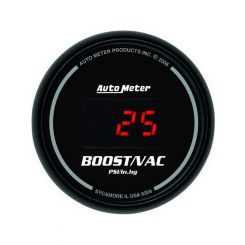 Auto Meter Gauge Sport Comp Boost/Vacuum 30" HG/30 PSI 2 1/16" Digital El