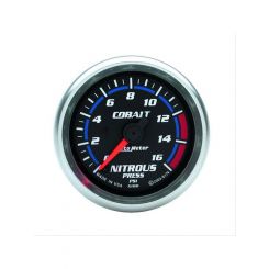 Auto Meter Gauge Cobalt Nitrous Pressure 0-1600 PSI 2 5/8" Analog Electri