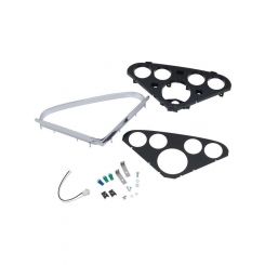 Auto Meter Gauge Panel Tri-5 Plastic Black One 3 3/8" Hole 2 1/16" Holes