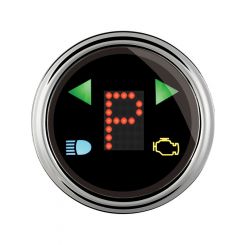 Auto Meter Shift indicator Gauge Prndl Plus 2 1/16" Round Dash Mount Led