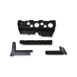 Auto Meter Gauge Panel ABS Plastic Black Four 2 1/16" Holes Two 3 3/8" Ho