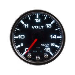 Auto Meter Gauge Voltmeter 0-16 V 2 1/16" Analog Electrical