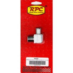 RPC Alloy Chrome 90, Degree Fitting, 3/4" Npt X 1/2" Hose