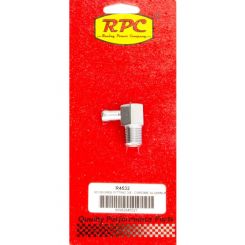 RPC Alloy Chrome 90, Degree Fitting, 3/8" Npt X 3/8" Hose