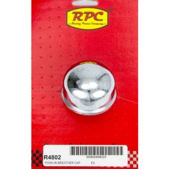 RPC Universal Chrome Steel, Push-In Oil Filler Cap, 2-3/8" Dia, Can, Be