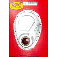RPC Steel Timing Chain Cover, Chrome Finish, Fits, S/B Chev 283 - 350,