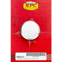 RPC Alloy Push-In Breather, With 1" Neck, Chrome, Finish, Plain Stylef