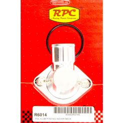 RPC Polished Alloy Swivel, Thermostat Housing, O-Ring, Style, Fits 1964