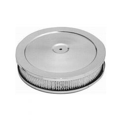 RPC 10" X 2" Chrome, Steel Muscle Car Style Air, Cleaner With Raised Ba