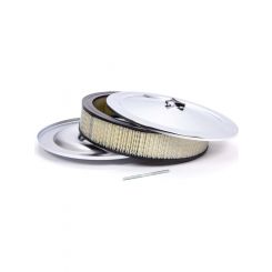 RPC 14" X 3" Muscle, Car Style Air Cleaner With, Flat Base & Paper Elem