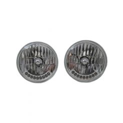RPC 7" H4 Headlight, Assembly, With 9, Amber Led Turn Sigle