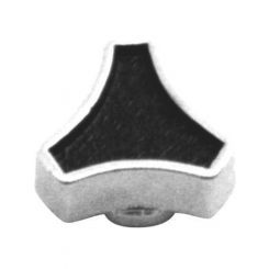 RPC Air Cleaner Wing Nut Small, Deluxe With Black Top &, Chrome Steel