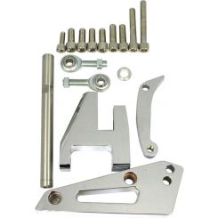 RPC Alloy "Outward, Mount" Alternator, Bracket, Chrome Finish, Suit S/B