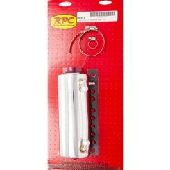 RPC Chrome Alloy Radiator, Fluid Reservoir Tank 3", X 9", Capacity, 710