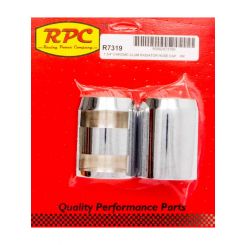 RPC Chrome Radiator Hose Cap, (2 Pcs), Fits Over, 1-3/4" Hose Sleeve Ad