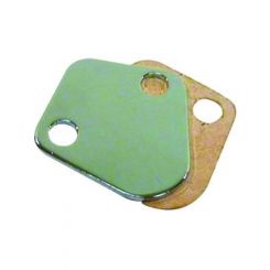RPC Chrome Steel Block Off, Plate With Gasket Suit B/B, Chev 396 - 454