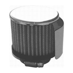 RPC Chrome Steel Clamp-On Open, Filter Breather With Shield, 3" Tall, F