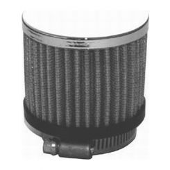 RPC Chrome Steel Clamp-On Open, Filter Breather Without, Shield, 3" Tal