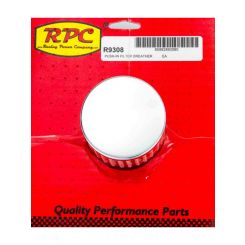 RPC Chrome Steel Push-In Open, Filter Breather Without, Shield, 3" Tall