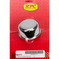 RPC Chrome Steel Push-In, Breather 2-3/4" Dia With, 3/4" Neck, Fits, Va