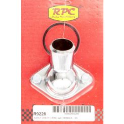 RPC Chrome Steel Thermostat, Housing. O-Ring Style, Fits S/B & B/B Chev