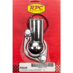 RPC Chrome Steel Thermostat, Housing. O-Ring Style, Fits S/B & B/B Chev