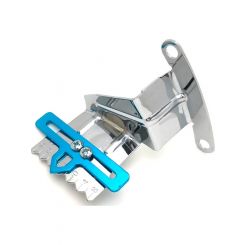 RPC Chrome Steel Timing Tab, 8" With Pointer, Fits S/B Chev 283-350