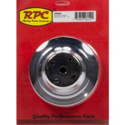 RPC Chrome Steel Water Pump, Upper Pulley, Double Groove, 6.30" Dia, 2.