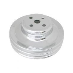 RPC Chrome Steel Water Pump, Upper Pulley, Double Groove, Groove 6-7/8"