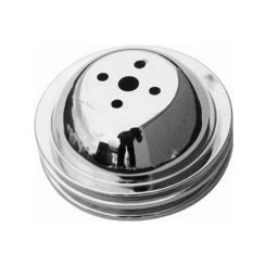 RPC Chrome Steel Water Pump, Upper Pulley, Double Groove, 6.30" Dia, 1.