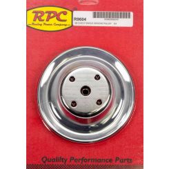 RPC Chrome Steel Water Pump, Upper Pulley, Single Groove, 6.30" Dia, 2.