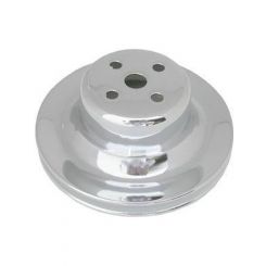 RPC Chrome Steel Water Pump, Upper Pulley, Single Groove, 6" Dia, 2-1/4