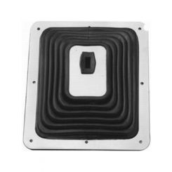 RPC Large Rubber Shifter Boot, With Chrome Plate 7-3/4", X 8-3/4"