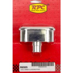 RPC Nostalgic Polished Billet, Alloy Breather, Finned, Style, Fits Valv