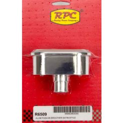 RPC Nostalgic Polished/Satin, Billet Alloy Breather, Finned Style, Fits