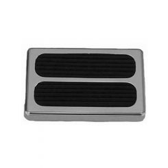 RPC Polished Alloy Brake, Pedal With Rubber Inserts, Rectangular Des
