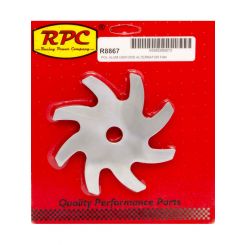 RPC Polished Alloy, Alternator Pulley Fan, Fits GM & Ford (Will Not, Fi