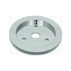 RPC Polished Alloy, Crankshaft Lower Pulley, Single Groove, 6.60", D