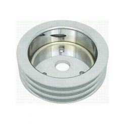 RPC Polished Alloy, Crankshaft Lower Pulley, Triple Groove, 6.60", D