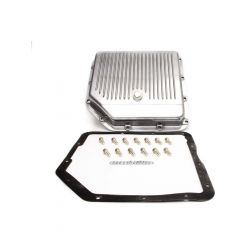 RPC Polished Alloy, Transmission Pan, Finned, Fits GM Turbo 350 (Stock,