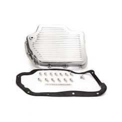 RPC Polished Alloy, Transmission Pan, Finned, Fits GM Turbo 400 (Stock,