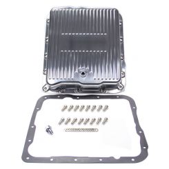 RPC Polished Alloy, Transmission Pan, Finned, Fits GM Turbo 700R4, & 4L