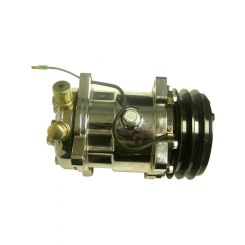 RPC Sanden #508, 12V, Compressor, V-Belt Style, Chrome Finish